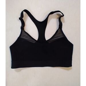 VICTORIAS SECRET BLACK AND SHEER SPORTS BRA SIZE SMALL